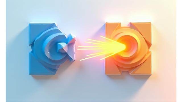 Schéma abstrait de transformation et de pivot pour une startup