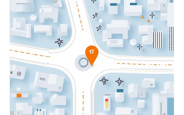 Une carte simplifiée montrant l'emplacement de Meridian Expertise au 17 Rue Chaptal, 75009 Paris, avec des icônes de transport en commun à proximité.