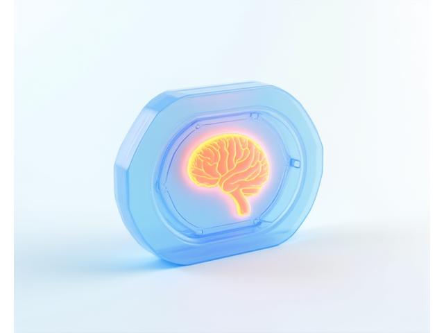 Illustration abstraite symbolisant l'innovation protégée par un bouclier numérique, en couleurs primaires de Meridian Expertise.