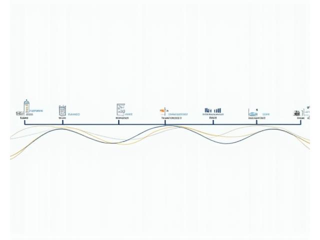 Diagramme stylisé montrant les étapes chronologiques du processus d'approbation d'un dispositif médical, avec des icônes pour chaque jalon réglementaire.